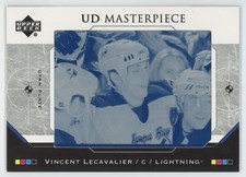 2006-07 Upper Deck print plate cyan Vincent Lecavalier 1/1 Tampa Bay Lightning