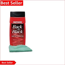 12 oz Back-To-Black Trim Restorer with Microfiber Cloth - Restore & Protect