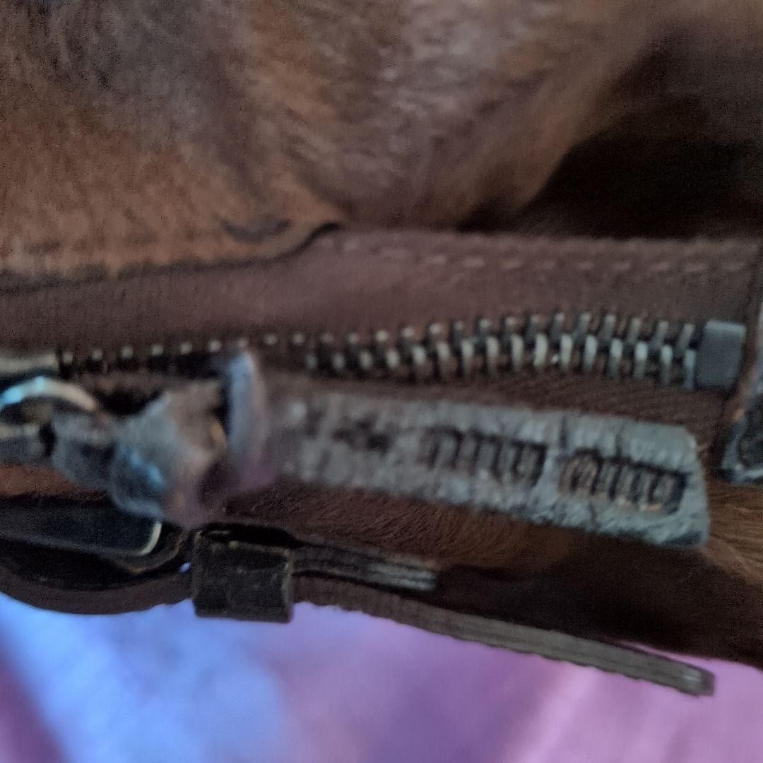 MIU MIU Archivio Pony Hair Borsa a mano in pelle marrone Harako vintage rara dal Giappone