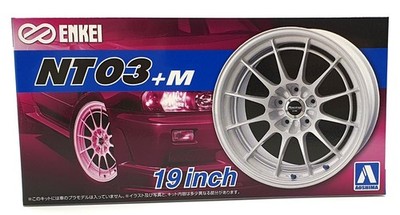 Aoshima 1/24 Scale 05392 - Enkei NT03+M 19' Wheels & Tyres Set #59
