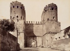 FRATELLI ALINARI (XIX secolo) Circondario, Porta S. Sebastiano, Roma, 1880 circa, carta albumina