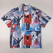 Wacko Maria Shirt Mens Small Art Jean Michel Basquiat The Guilty Parties Japan