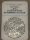 2011 S American Silver Eagle Coin NGC MS69 25th Anniversary Set Early Releases