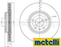 2X Bremsscheibe Metelli 23-1031C 2 Bremsscheiben Vorderachse Vorne FüR Audi