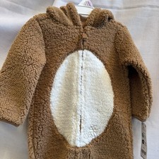 NWT Carter s Baby 3 Month Cozy Hooded Reindeer Zip Front Sherpa Super Soft