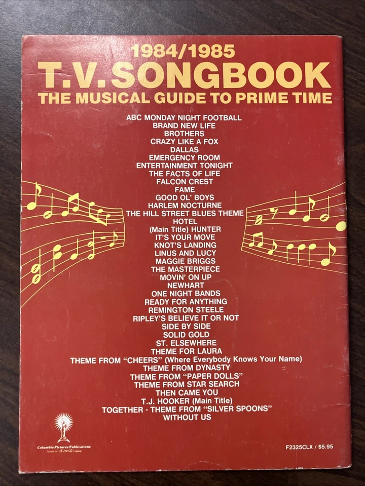 1984 1985 TV Songbook Musical Guide to Prime Time Sheet Music Book Clarinet - Image 2 of 4
