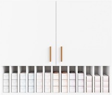 Hair Color Organizer Rack, Salon Hair Color Tube Storage Cabinet with Shelves