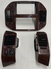 2001 - 2006 Mitsubishi Montero Radio Bezel Vents Dash Trim Wood Woodgrain 3pcs