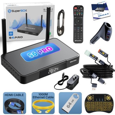 SuperBox S6 Pro Smart TV Box 2025 Authorized Dealer Free Shipping USA New