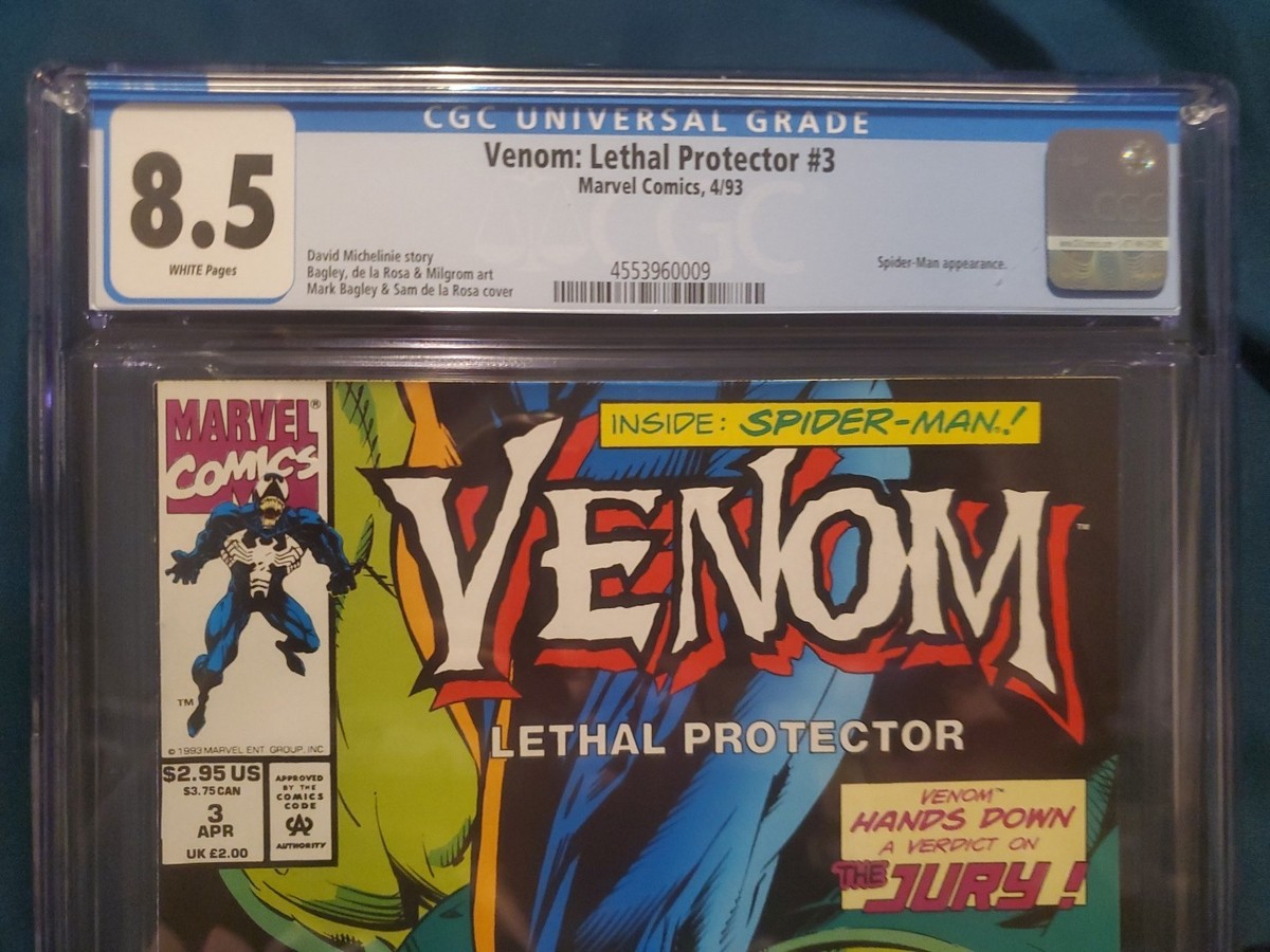 Venom Lethal Protector #3 CGC 8.5 White Pages 1993 | eBay
