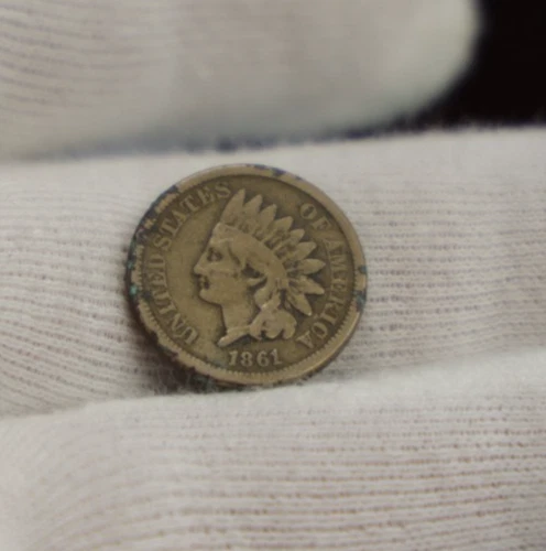 1861 US Indian Cent 1c (CN) VG (Slight Corrosion)