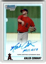 2010 Bowman Draft Picks & Prospects Kaleb Cowart Auto Refractors #/500 #BDPP89