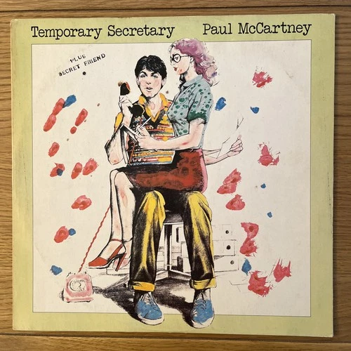 PAUL McCARTNEY TEMPORARY SECRETARY RARE UK 12'' 1U 2U BEATLES EX+