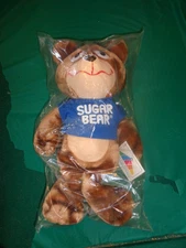 1987 Animal Fair by Guy Post Cereal Sugar Bear 14" Plush New Sealed in the Bag