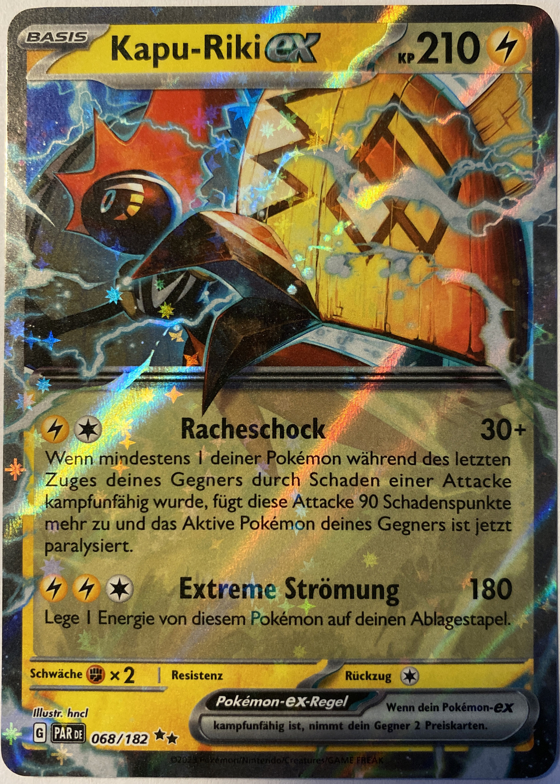 Pokemon Kapu-Riki ex | Deutsch 068/182 Paradox Rift | Near Mint