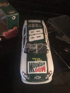 dale earnhardt jr autographed diecast car