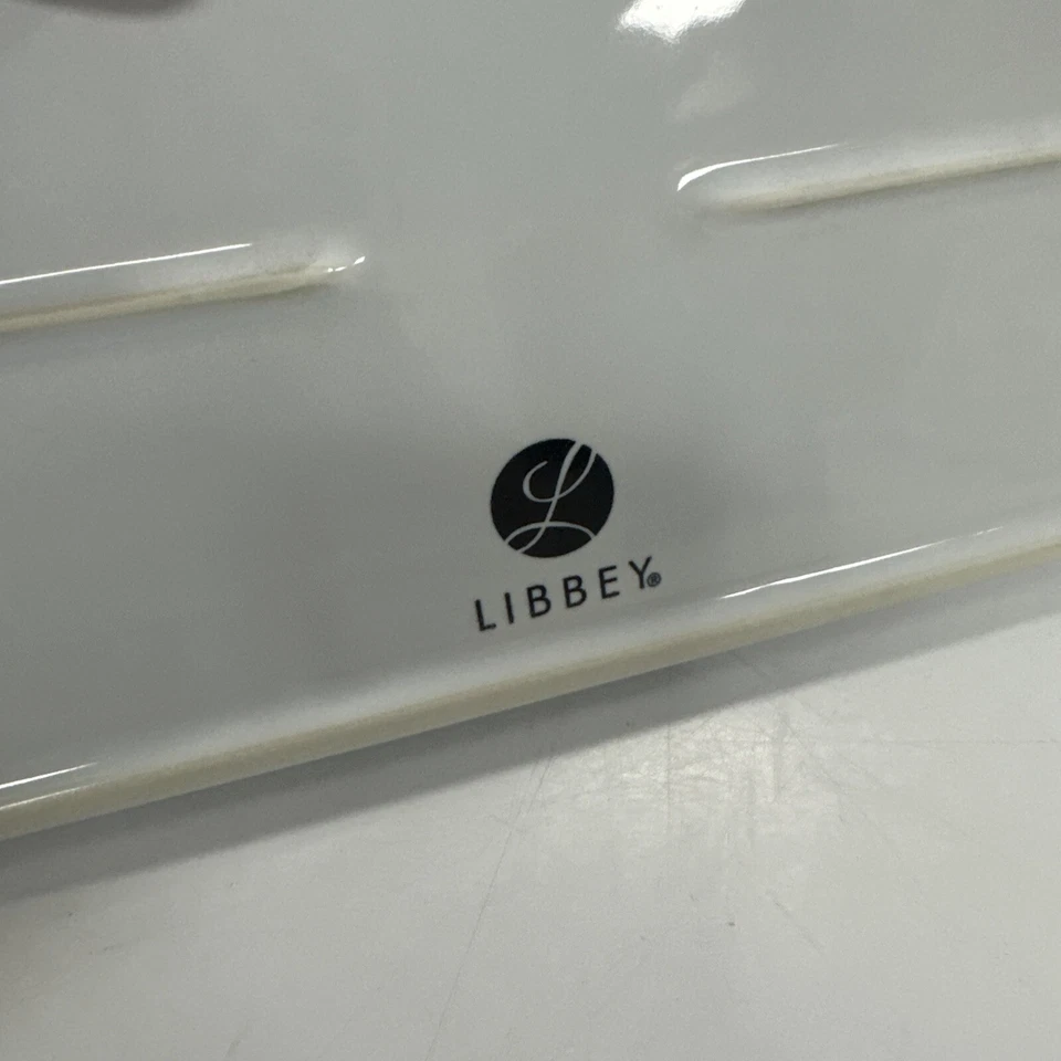 Libbey Urban Story Geometric 2pc Tray Wood Ceramic & Wood/Marble 2 tone Platter - Image 4 of 4