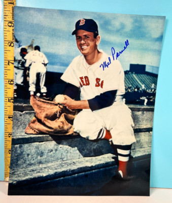 Vintage Mel Parnell Boston Red Sox Autographed Photograph