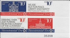 Us Scott 1543-46 1974 First Continental Congress Block Of 4 Og Nh