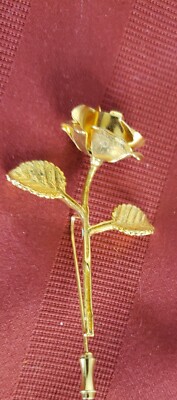 Lot of 3 Antique rose bud hat pins Vintage Dried Rose Bud Lapel /Scarf Hat Stick Pin | eBay main image 4