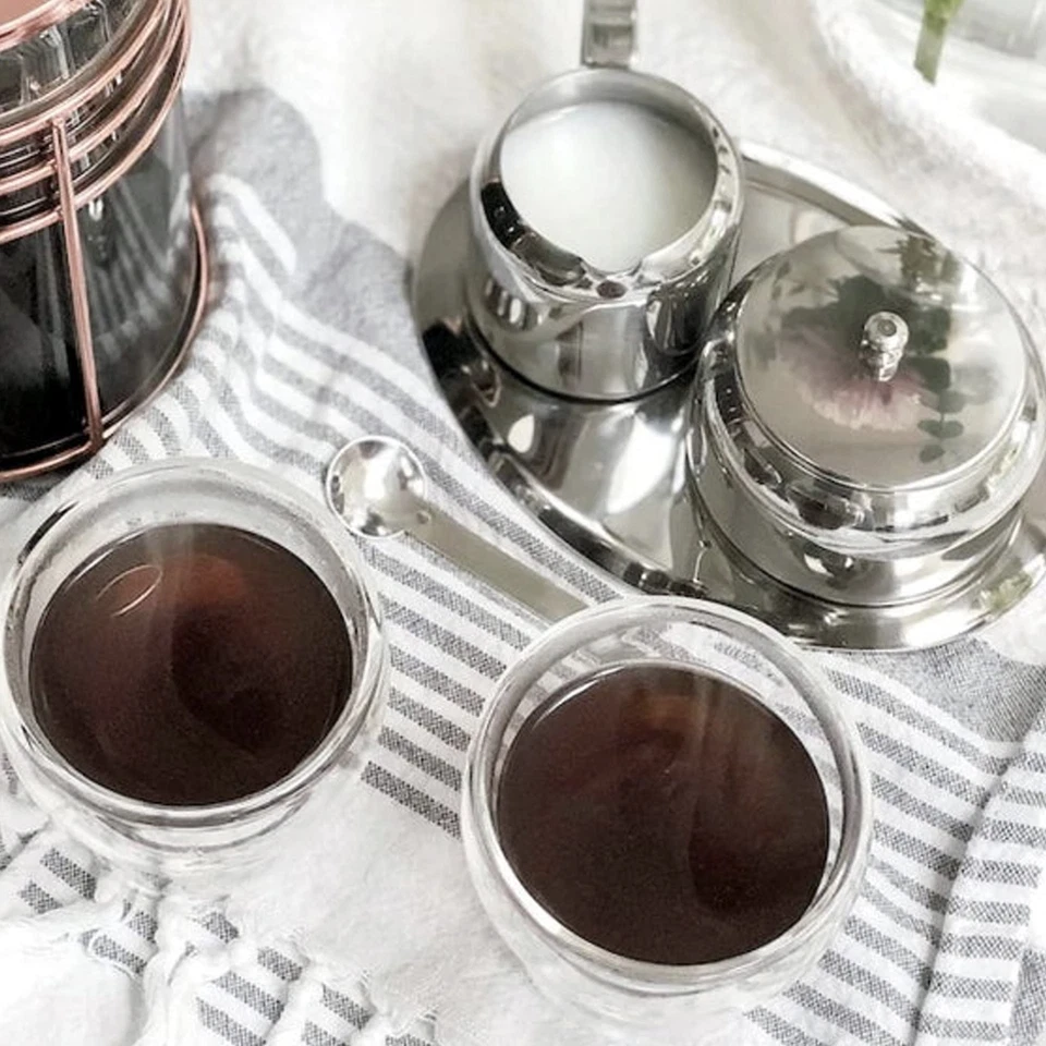 Juego de 5 piezas de crema y azúcar de acero inoxidable Cuisinox Foto 3 de 4