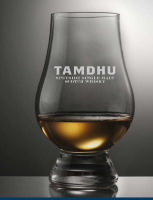 TAMDHU LOGO GLENCAIRN SINGLE MALT SCOTCH WHISKY TASTING GLASS