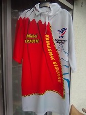 Maillot de rugby Michel Crauste FFR Armagnac Bigorre porté Floquet T L