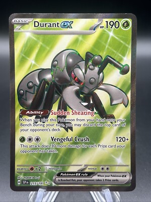 Pokemon TCG - Durant ex 215/191 Full Art Rare Surging Sparks | eBay