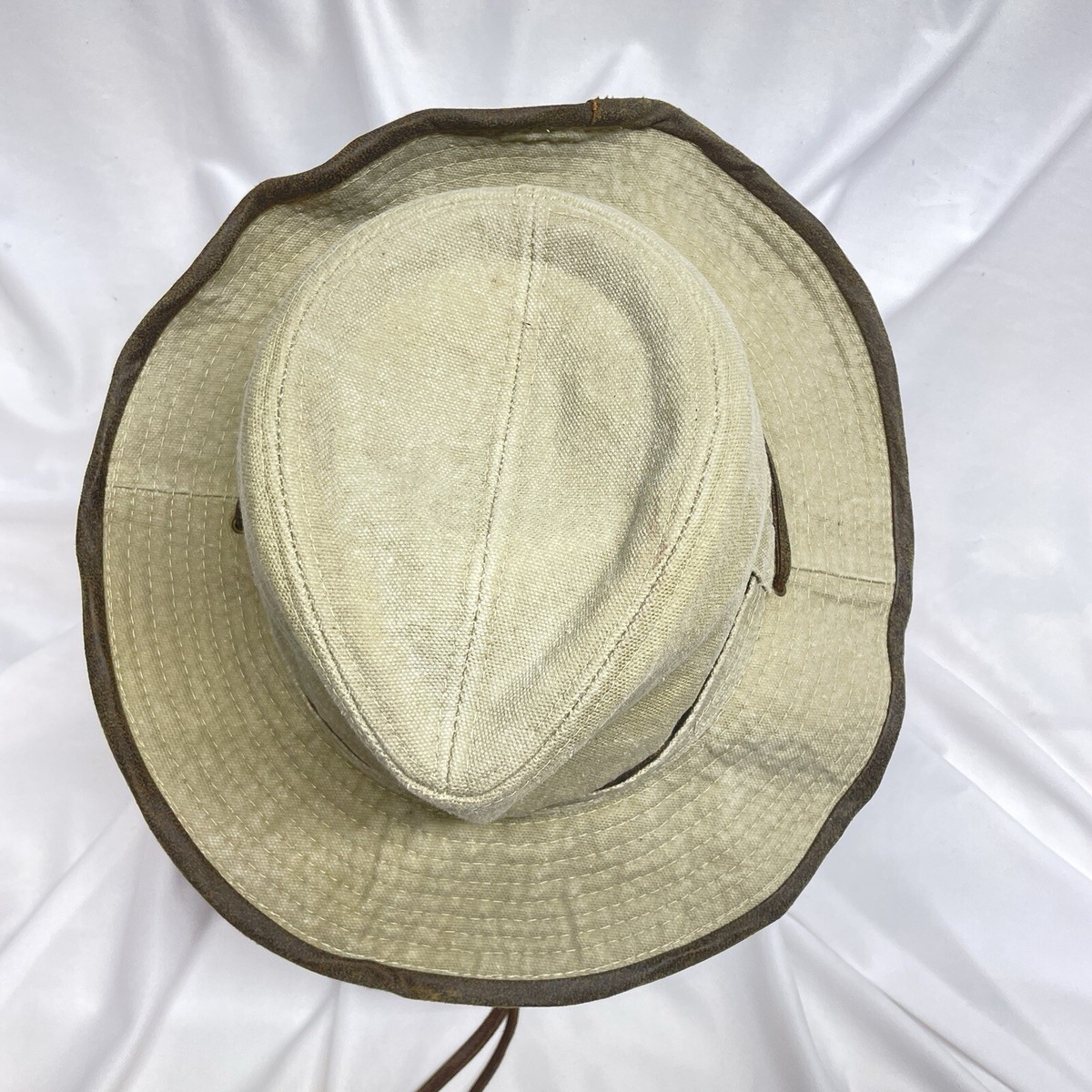 Vintage‎ DPC Handmade western rugged Outback hat size XL Dorfman Pacific Co. DPC Cowboy Style Hat with Chin Cord  main image 3