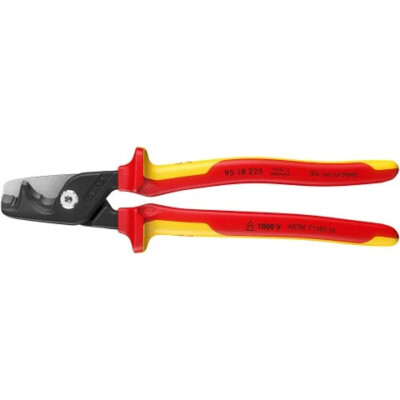 Knipex 95 18 225 US StepCut  XL Cable Shears-1000V Insulated