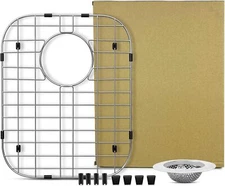 New SUS-304 Stainless Steel Kitchen Sink Grid W/Sink Strainers 16"x13"x1.25"