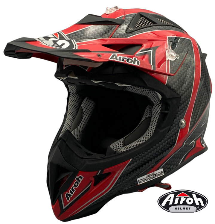 Casque moto cross Airoh Aviator 2.2 Viper Carbone enduro taille M N8 N9 - 3