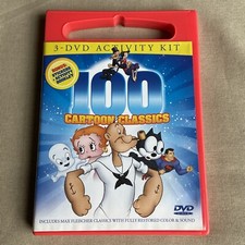 100 Cartoon Classics DVD 3-Disc Animation Popeye Casper Felix Cat Betty Boop 