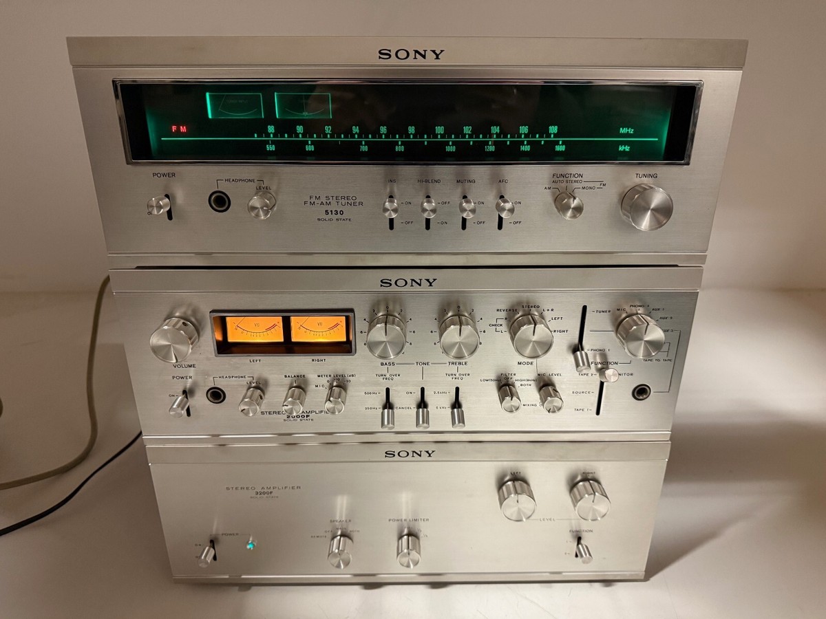 Sony ST 5130 Tuner / TA - 2000F Pre Amplifier / TA - 3200F Stereo
