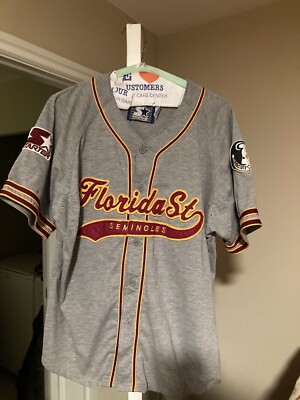 Florida Script Baseball Vintage Florida State Seminoles Baseball Script Starter Jersey Size ...