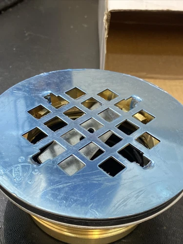 PlumBest D40140R 2-Inch Brass No Caulk Shower Drain with Stainless Steel Stra... - Picture 6 of 6