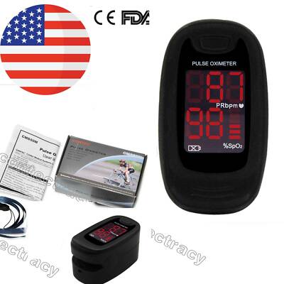 Finger Pulse Oximeter Portable Heart Rate SPO2 Monitor Blood Oxygen Meter Sensor