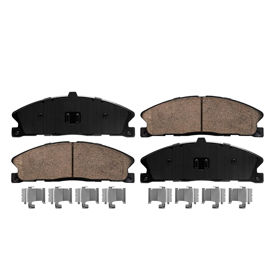 Front Rear Drilled Rotors and Brake Pads for Ford Flex Explorer Lincoln ...