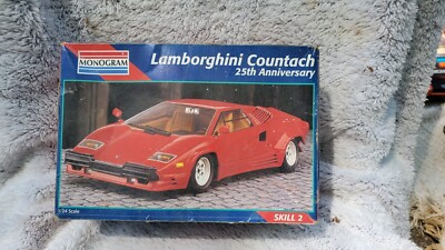 Monogram 25th Anniversary Lamborghini Countach Vintage 1991 1:24