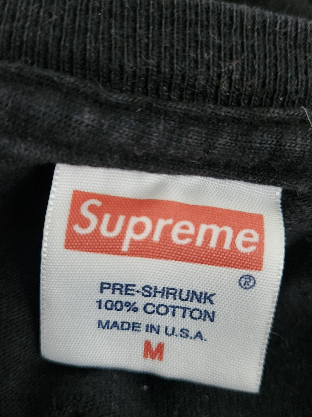 FW10 Supreme God and Country black tee T-shirt size M Medium vintage 2010 thumbnail 5