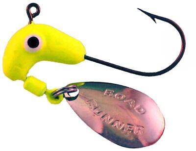 Road Runner 151-012 Heads 1/32oz Chartreuse 10ct Fishing Lure for sale  online