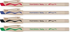 Paper Mate Replay Erasable Ballpoint Pens 12 Pens Black Blue Red Green  New