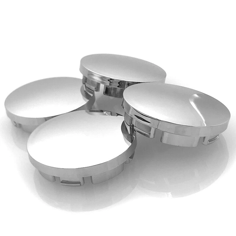 4Pcs 56mm Universal Car Wheel Center Caps Hub Tyre Rim Hub ABS Chrome Cap Cover - Image 3 of 4