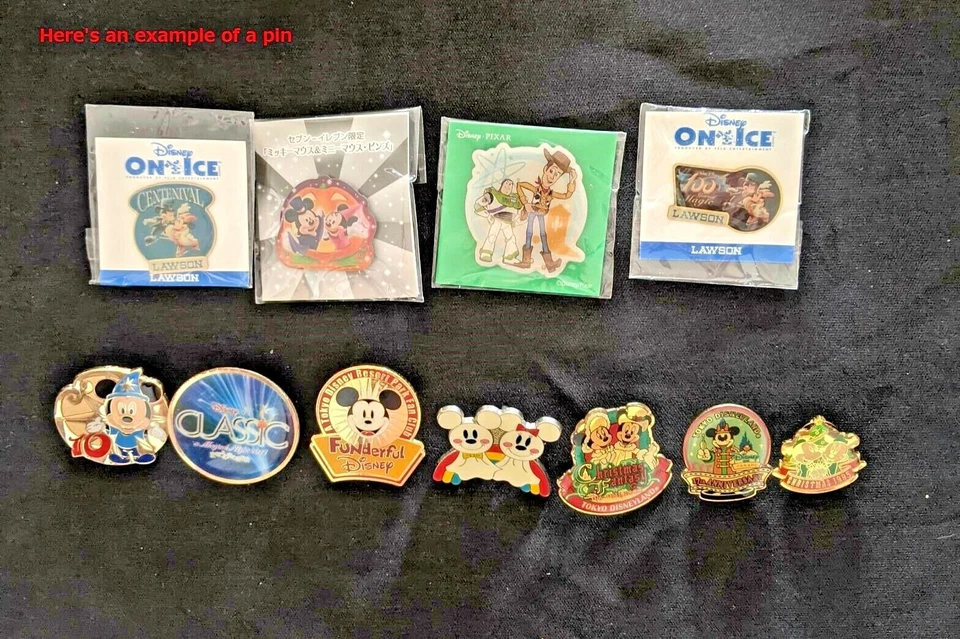 Japan Tokyo Disney Land SEA Store TDL TDS 3x  Pins Badge assorted lot No Dup - Image 4 of 4