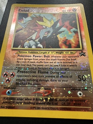 Entei 034 - Reverse Holofoil WoTC Promo - Promo Lightly Played Reverse Holofoil