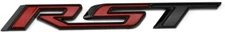 1pcs Black Red For 2019-2021 Silverado RST Tailgate Emblem Badge