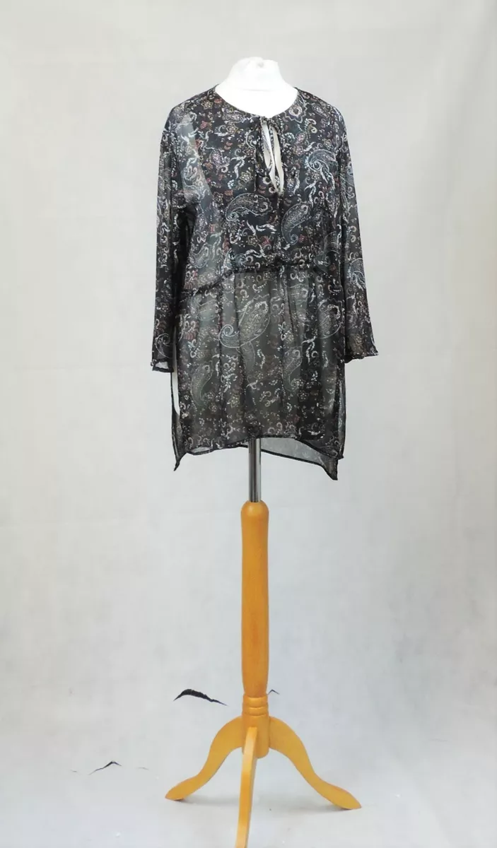 Blusa transparente negra bershka sales