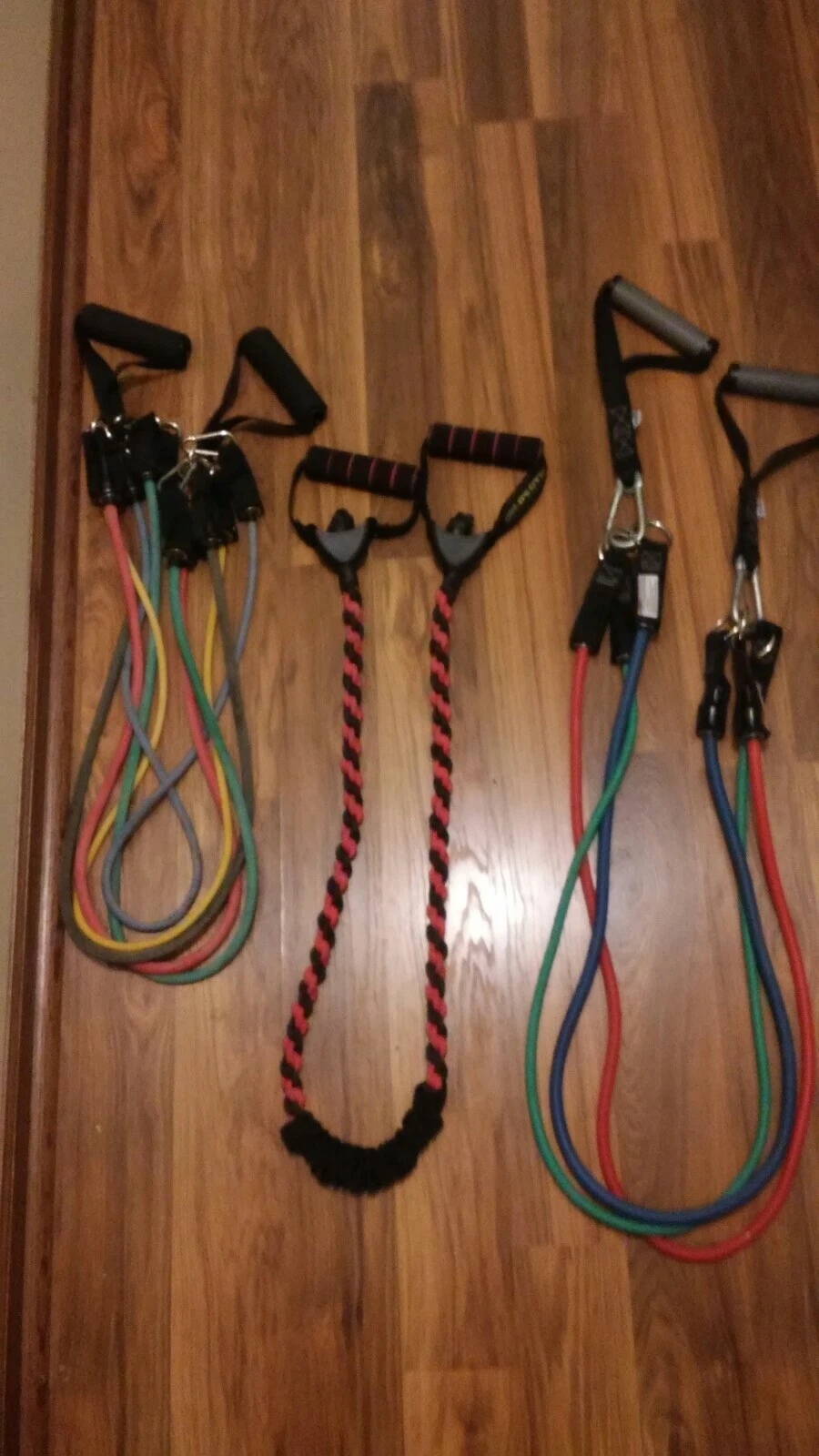 Work Out Elastic Bands Resistance Lot 4 sets Assorted Golds Gym Beach