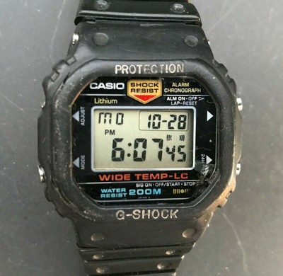 Rare 1984 CASIO G-Shock WW-5300C-1 (491) Wide Temp - LC Japan B - New  Battery | eBay
