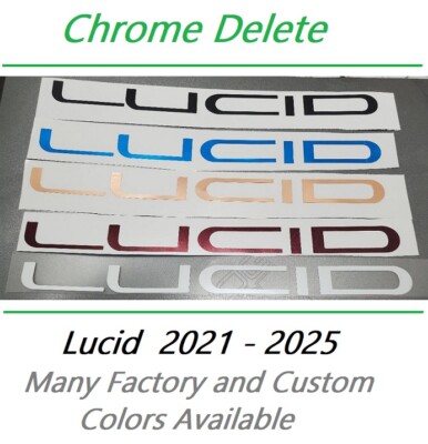 FOUR Sets Custom Vinyl Overlays Fits Lucid 2021 - 2025 YOU CHOOSE COLOR